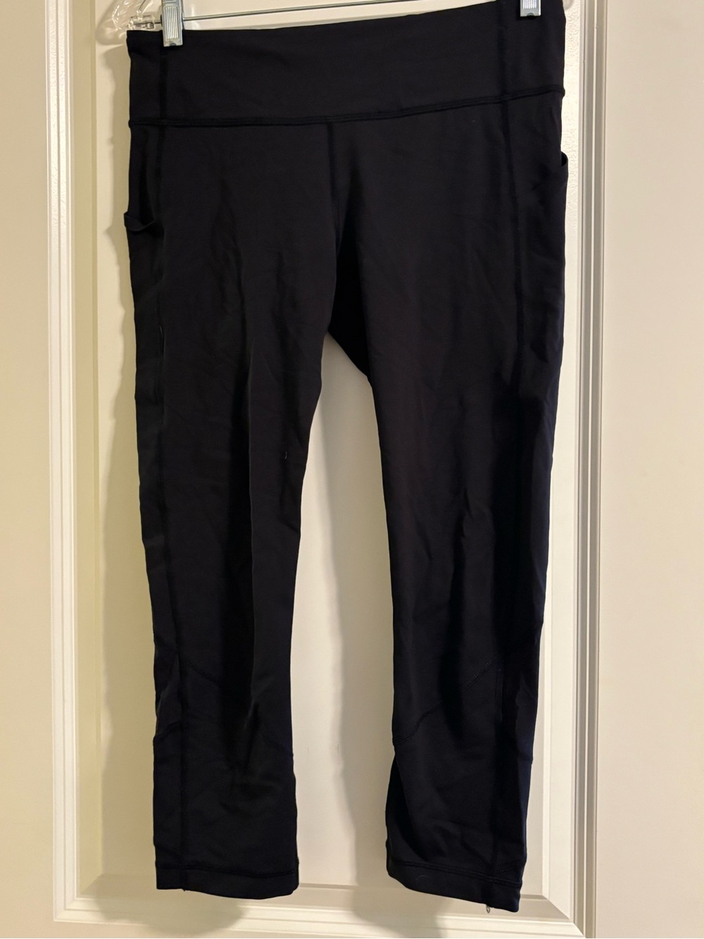 lululemon athletica Black High-Rise Workout Leggings with Side Pockets